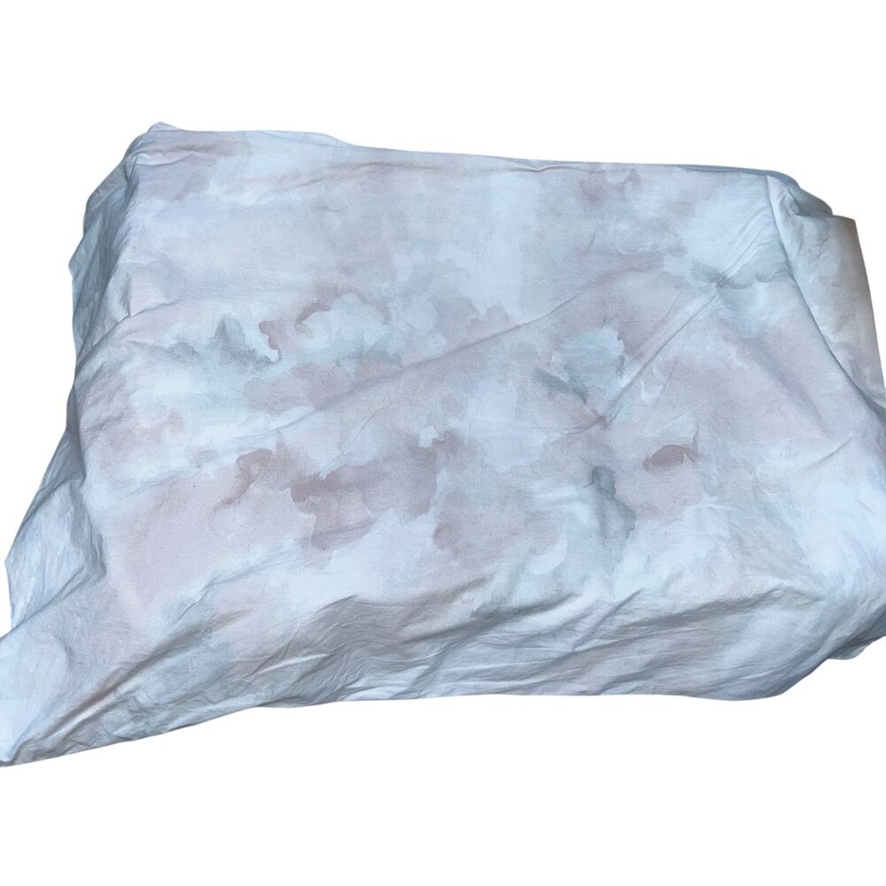 Restoration Hardware pale dusty lavender purple gray watercolor pillow case